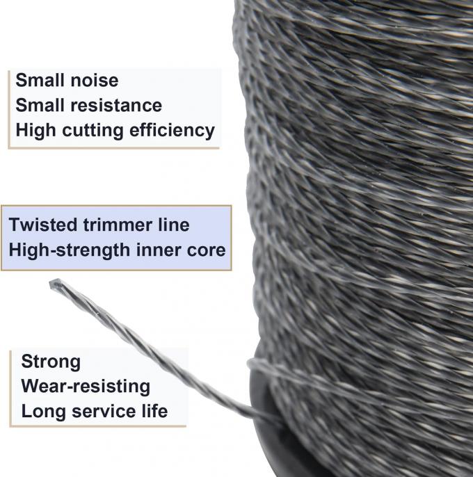 2.4mm 2.7mm 3.0mm 3.5mm Ferramentas el&eacute;tricas Parcela de jardim Trimmer linha de grama 2kg bobina de embalagem com suporte personalizado OEM 2