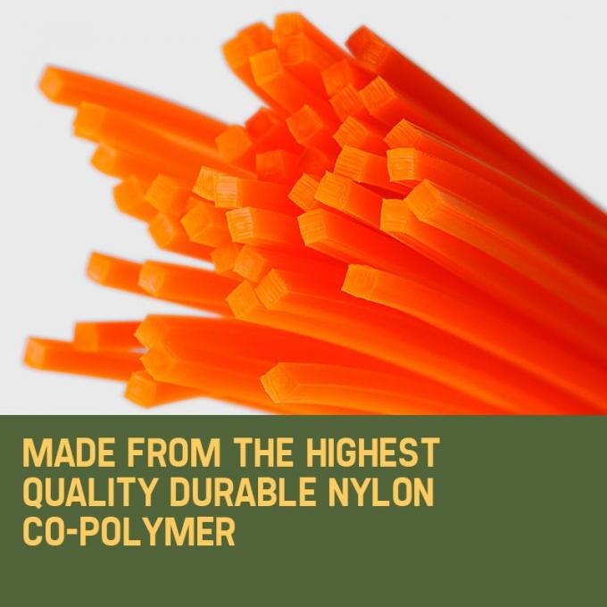 Pre Cut Quadrado Grama Trimmer Linha Strimmer Cord 2.4mm 2.7mm 3.0mm 3.3mm 3