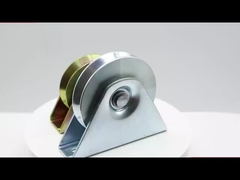 Hotel / Home V Groove Gate Wheel Porta Deslizante Roller Color Pulley de aço revestido de zinco