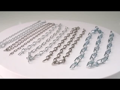 Preço da fábrica da cadeia de ligação de aço galvanizado DIN766 763 764