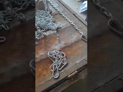 2t limite de carga de trabalho zincado G70 cadeia de ligação com 2 clevis gancho de agarrar garantida