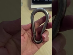 Tecnologia de tratamento eletrolítico Aço inoxidável DIN5299C Carabiner Snap Spring Hook
