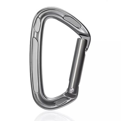 Bom preço. 23KN de aço inoxidável Clip Carabiner de forma D para tecnologia de fundição de precisão de escalada on-line