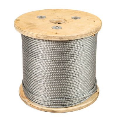 Bom preço. Cabos de arame de aço galvanizados e não galvanizados 6X19 Iwrc com tolerância ± 1% on-line