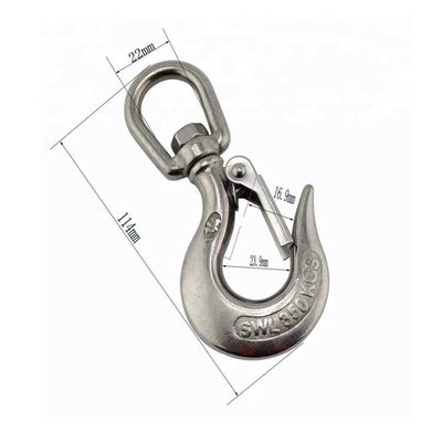 comprar 316 Gancho de guindaste de óculos giratórios de aço inoxidável para necessidades de tratamento de águas marinhas pesadas online manufacture