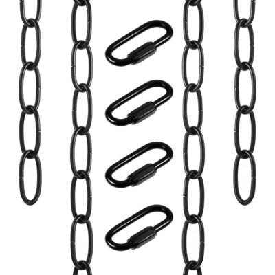 comprar Cadeia de candelabro revestida de preto com comprimento ajustável e fechadura fácil de ligar online manufacture