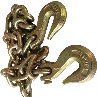 comprar 2t limite de carga de trabalho zincado G70 cadeia de ligação com 2 clevis gancho de agarrar garantida online manufacture