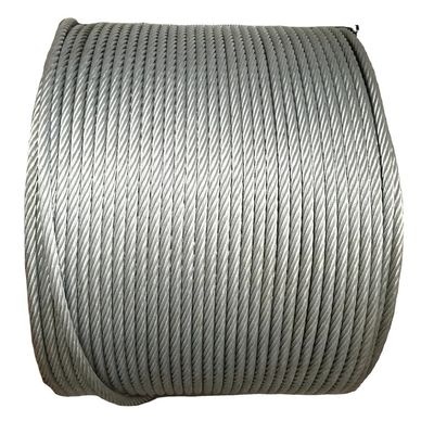 comprar 8mm 12mm 20mm 32mm aço inoxidável cabo de arame galvanizado 6x37 FC IWRC online manufacture