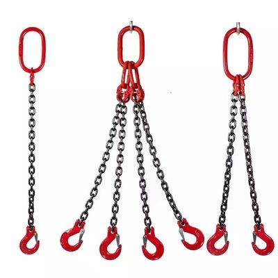 comprar 48kN Carga de ensaio G80 2 pernas Chain Sling para necessidades de elevação duráveis e versáteis online manufacture