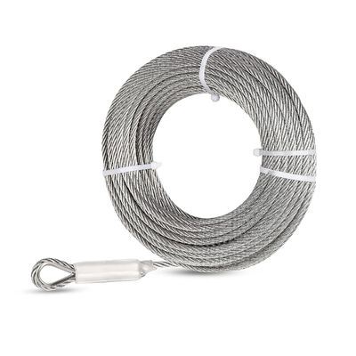 comprar Dobragem 7x19 fios de aço cabo de avião 50 pés 5/16 polegadas de aço inoxidável para necessidades online manufacture