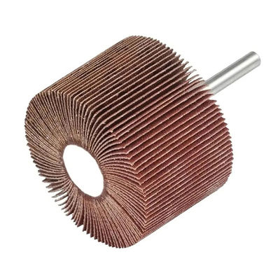 Bom preço. 60 mm DlA Roda de flap arredondada com eixo durável e de longa duração espessura 80 120 grãos on-line