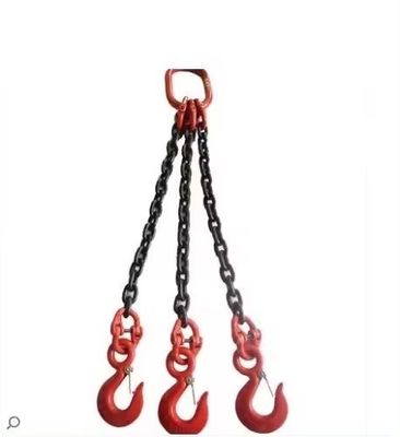 comprar Versátil e de pernas duplas Sling de cadeia de elevação com ganchos 48kN Carga de teste Finish preto online manufacture