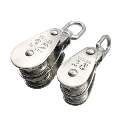 Bom preço. Aço inoxidável durável S3151 Bloco de poleia dupla dobrável para necessidades de tratamento de água on-line