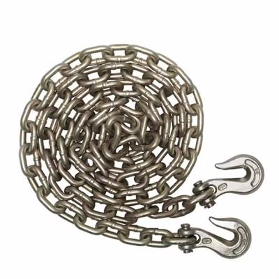 comprar Cargas pesadas G70 Transporte Cadeias de reboque de automóveis galvanizadas com ganchos Carga de ensaio 48kN online manufacture