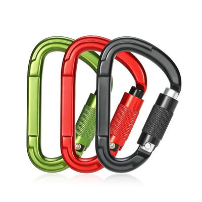 Bom preço. Indústria Pesada 25kN Liga de Alumínio Carabiner Snap Hook em forma de D para Escalada on-line