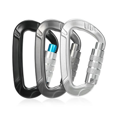 Bom preço. Indústria Pesada 12kN Alumínio Snap Hook para Hammock Locking Carabiner Climbing Clips on-line