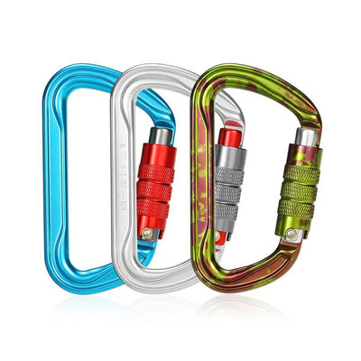 30KN Alumínio Carabiner gancho de parafuso acessório de escalada profissional