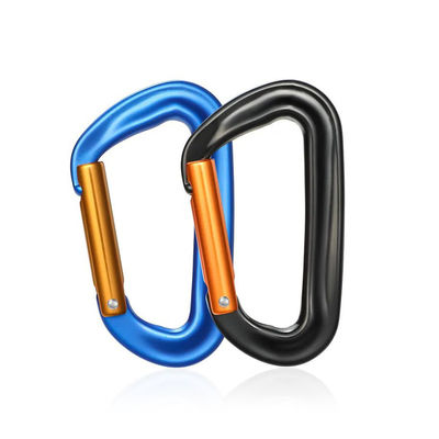 Carabiner de alumínio 12kN para engrenagens de escalada de ginásio na indústria pesada