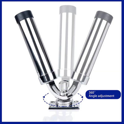 Bom preço. Portador de vara de pesca ajustável para barco 316 aço inoxidável 360 graus de ajuste portátil porta-bagagens de vara de pesca para barco on-line