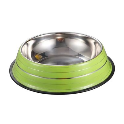 Bom preço. Desenho antiderrapante elegante de pet bowl escovado para gatos e cães feito de aço inoxidável on-line