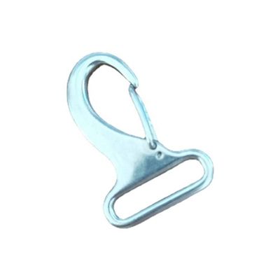 Bom preço. Acessório de aço inoxidável fixação da mola Snap Hook com 32 mm de prata em forma de ovo Cinturão Hook on-line