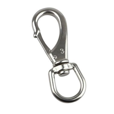 Bom preço. OEM polido de aço inoxidável olho redondo giratório Snap Spring Hook giratório olho Snap Hook on-line