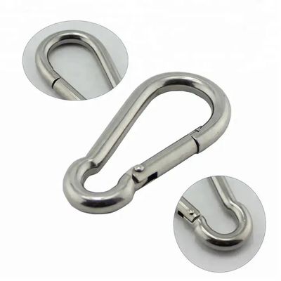 Bom preço. Indústria Pesada 8mm Inoxidável 304/316 Cadeia de Segurança de Litoral Clipe Carabiner Snap Hook on-line