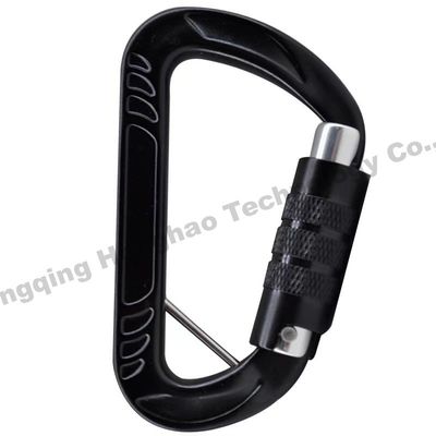 Bom preço. Finitura galvanizada 12KN Carabiner de liga de alumínio de forma D para escalada ao ar livre durável on-line