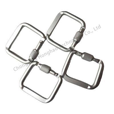 Bom preço. Equipamento de ar livre Quadrado Essencial Bloqueio Clip Carabiner com tratamento eletrolítico Finish on-line