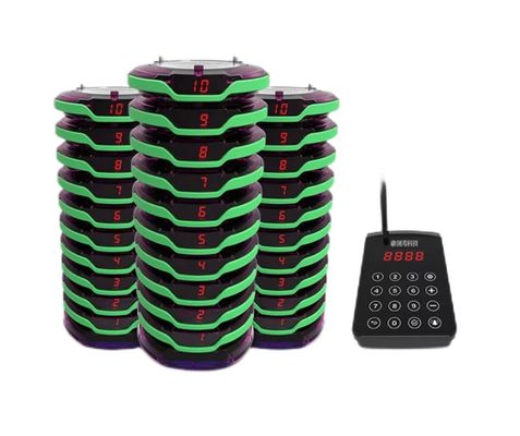 comprar Sistema de chamadas sem fio de restaurantes 30 chamadas vibrantes de até 1000m de distância para gestão de cafés online manufacture