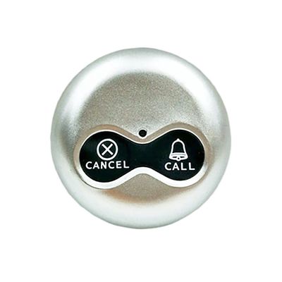 Bom preço. 433Botão de chamada de serviço de.92MHz para serviços de mesa que exibe tipo e número de serviço on-line
