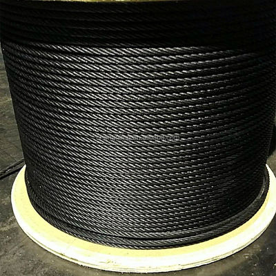 comprar Cabo de aço revestido em pó preto galvanizado Cabo de avião para palco e filmes ASTM Standard online manufacture