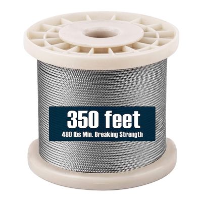 comprar Grade Grade 300 Série AISI 304/316 7*19 Diâmetro 10 mm Cabo de aço inoxidável brilhante/revestido para elevação online manufacture