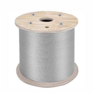 comprar T316 Balustrade de cabo 500 Ft Corda de aço inoxidável 1/8 de polegada Encalhada 1x19 Corda de fio de aço de cabeçalho frio 16,7 lbs / 7,58 kg online manufacture