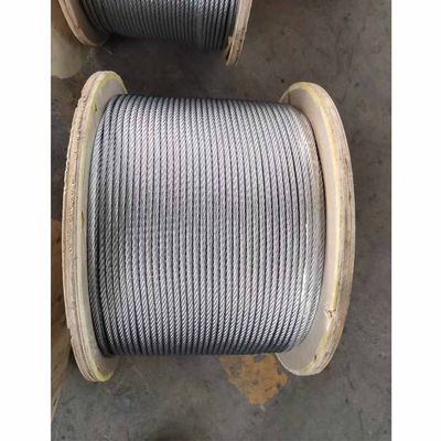 6x19S FC 6mm galvanizado fio de aço corda para Derricking elevação e desenho aplicações