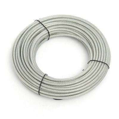 Bom preço. 7x7 PVC revestido galvanizado fio de aço corda para linha de vestuário com resistência à tração 1370-2160MPA aço especial de cabeçalho frio on-line