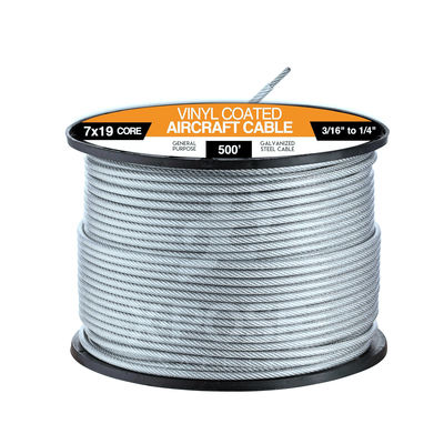 comprar Alta resistência 1770MPa 7x19 Cabos de aeronaves de aço galvanizado 3/16