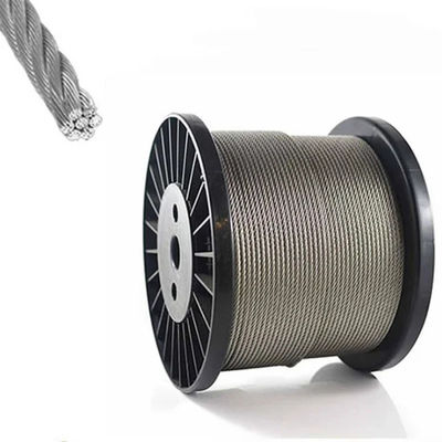 comprar 1000ft comprimento alta resistência 304 316 aço inoxidável corda de arame de aço cabo de aço de cartão online manufacture