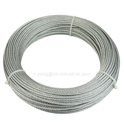 Bom preço. 6*19 Cabos de aço galvanizados 3/64