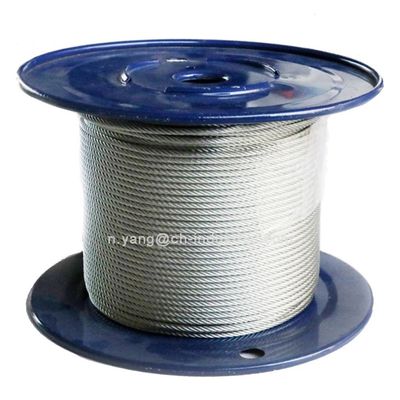 Bom preço. Cabos de aço carbono 7x7 Wire Rope 5000ft IPS/EIPS em bobina de compensado Preformado Galvanizado Cabos de aeronave on-line