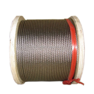 Cabos de aço Cabos de aço Cabos de aço 6x19 núcleo de PP Cable Inox A2 A4 SUS 304 Tolerância ± 1% Exportador polido