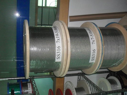 comprar 2.000 m/cada cabo de avião galvanizado mergulhado a quente MIL-DTL-83420 Cabo de aço 2000N/MM2 6x19FC Cabo de arame de aço Padrão AiSi online manufacture
