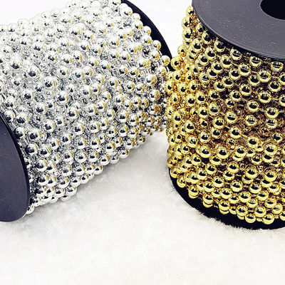 comprar 2Cadeia de bolas de plástico de.4mm em cores personalizadas para decoração residencial online manufacture