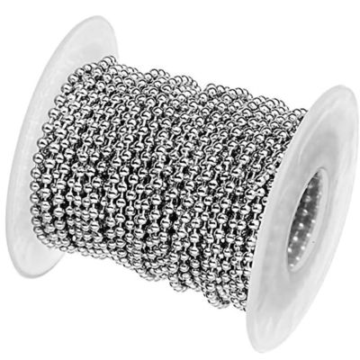 comprar Alta Qualidade 2.4mm Metal Ball Chain Acero Inoxidável Ball Chain Dog Tag Chain online manufacture