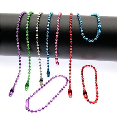 comprar Colorido 120mm Longo Cor Mista Metal Ajustável Antigão Bolinha Cadeia Com Conector de Grilo Chave de Chave online manufacture