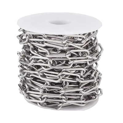 comprar Aço inoxidável 316 DIN763 Cadeia de ancoragem de ligação longa padrão, diâmetro 10 mm online manufacture