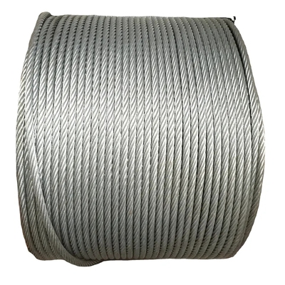 Bom preço. Fios de aço galvanizado de alto carbono 6x37+FC IWRC em 8mm 12mm 20mm 32mm Tamanhos para lâmpada pendurada e pérgola on-line