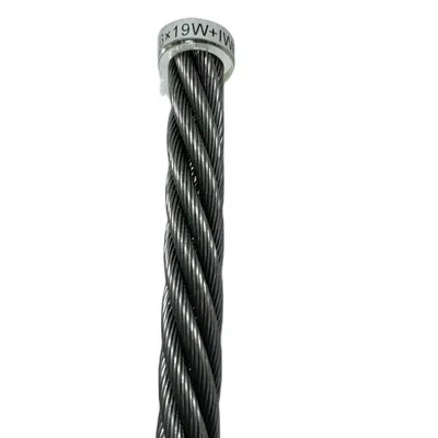 Bom preço. Fios de aço não galvanizados de núcleo de fibra 6x19W+FC com resistência à tração de 1570-1960MPa para aplicações pesadas on-line
