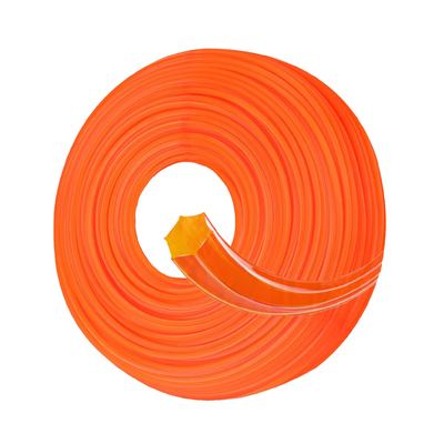 Bom preço. Linha de cortador de pincel de jardim de cor laranja pré-cortada Linha de cortador de relva de nylon hexagonal on-line