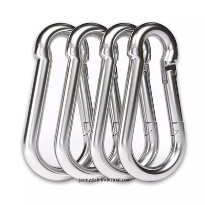 Bom preço. 400lbs Capacidade de Carga Chave Carabiner Clip aço inoxidável AISI304/316 acabamento zinco on-line